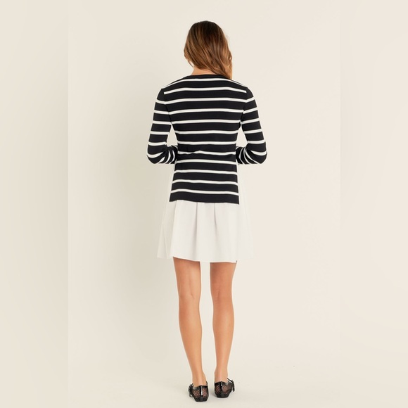 Nwt Anthropologie x English Factory 
Poplin Combo Knit Mini‎ Dress - Picture 4 of 9